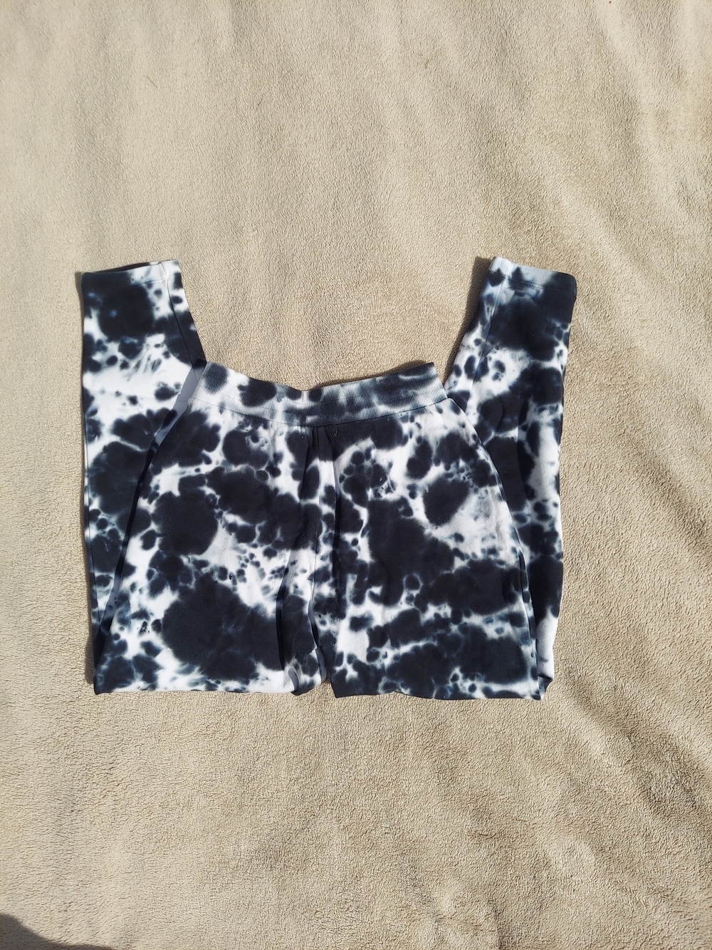 525 America Blue/Black & White Tie-Dye Cotton Joggers Womens Size XS NWT Cozy - Picture 7 of 9